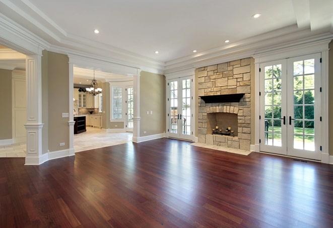 vintage cherry wood flooring in a classic home